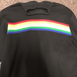 Talbots rainbow striped turtleneck sweater!